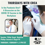 Thursdays with CRCA is Back